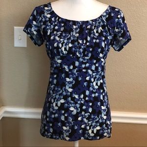 Ann Taylor blue flower top